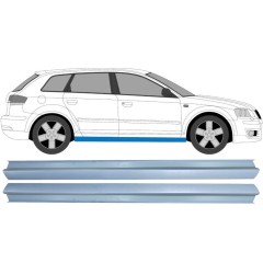 Reparaturblech Schweller für Audi A3 8P 2003-2012 / Links = Rechts (symmetrisch) / Satz 9492