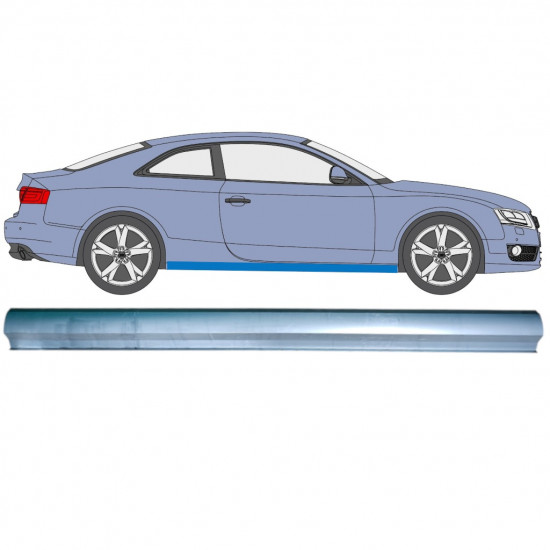 Reparaturblech Schweller für Audi A5 S5 B8 2007-2016 / Links = Rechts (symmetrisch) 12892