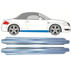 Reparaturblech Schweller für Audi TT 1998-2006 / Links = Rechts (symmetrisch) / Satz 11187