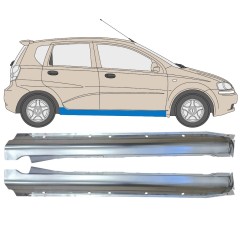 Voll schweller für Chevrolet Aveo 2003-2006 / Links+Rechts / HATCHBACK / Satz 14539