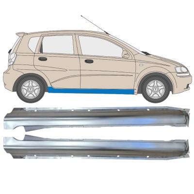 Voll schweller für Chevrolet Aveo 2003-2006 / Links+Rechts / HATCHBACK / Satz 14539