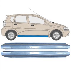 Reparaturblech Schweller für Chevrolet Aveo 2003-2006 / Links+Rechts / Satz 10401