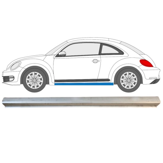 Reparaturblech unterer Schweller für Volkswagen Beetle 2011-2019 / Links 15096 Reparaturblech unterer Schweller für Volkswagen Beetle 2011-2019 / Links 15096