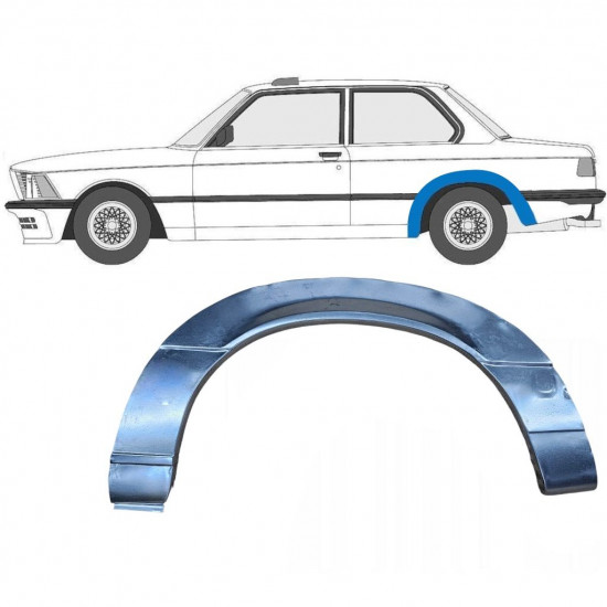 BMW 3 E21 1975-1984 2 TÜR RADLAUF REPARATURBLECH / LINKS