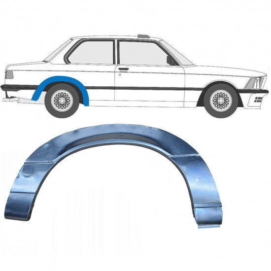 BMW 3 E21 1975-1984 2 TÜR RADLAUF REPARATURBLECH / RECHTS