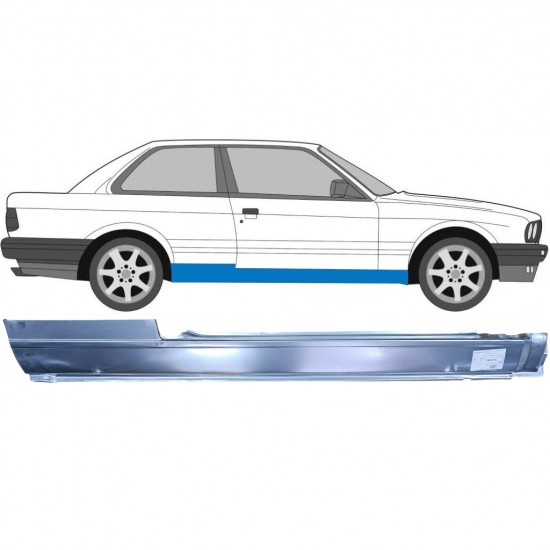 BMW 3 E30 1982-1994 2 TÜR VOLL SCHWELLER REPARATURBLECH / RECHTS
