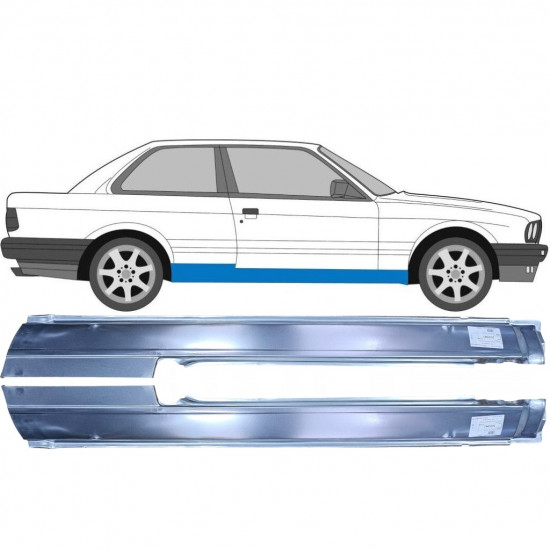 BMW 3 E30 1982-1994 2 TÜR VOLL SCHWELLER REPARATURBLECH / PAAR