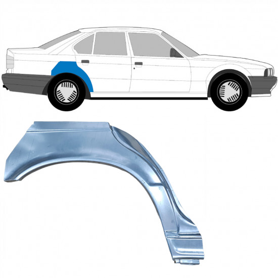 BMW 5 E34 1987-1996 LIMOUSINE RADLAUF REPARATURBLECH / RECHTS