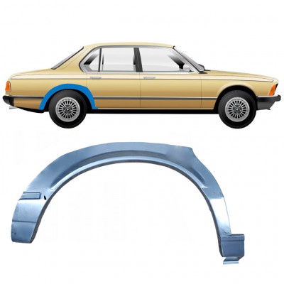 BMW 7 E23 1976-1986 RADLAUF REPARATURBLECH / RECHTS