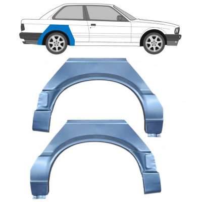 BMW 3 E30 1987-1994 2 TÜR RADLAUF REPARATURBLECH / PAAR