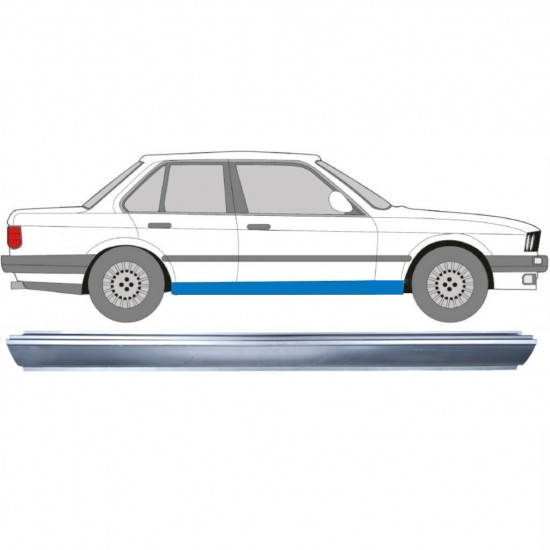 BMW 3 E30 1982-1994 SCHWELLER REPARATURBLECH / RECHTS = LINKS