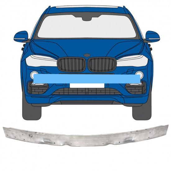 BMW X5 F15 F85 / X6 F16 F86 2013- VORNE STOSSSTANGE VERSTÄRKUNG