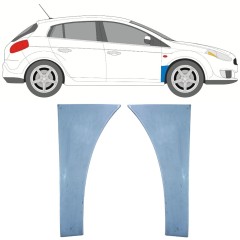 Reparaturblech Kotflügel vorne für Fiat Bravo II 2007-2014 / Links+Rechts / Satz 11545