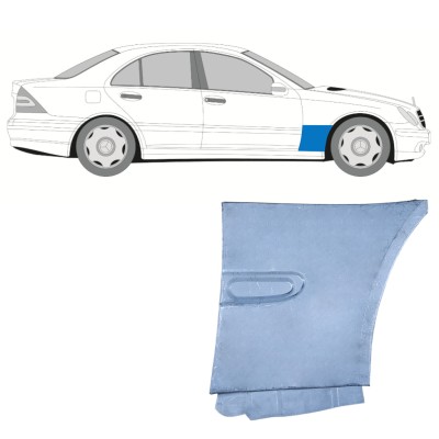 Reparaturblech Kotflügel vorne für Mercedes C-Class W203 2000-2007 / Rechts 16029