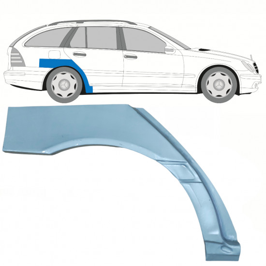 MERCEDES C-CLASS 2000-2007 KOMBI RADLAUF REPARATURBLECH / RECHTS