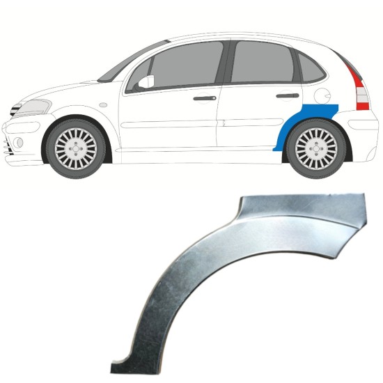 Reparaturblech Kotflügel hinten