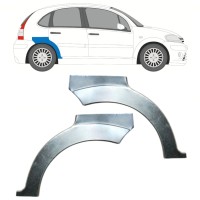 Reparaturblech Kotflügel hinten für Citroen C3 2002-2010 / Links+Rechts / Satz 14769