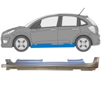 Voll schweller für Citroen C3 2009-2016 / Links 14636