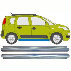 Reparaturblech Schweller für Citroen C3 Picasso 2008- / Links = Rechts (symmetrisch) / Satz 10301