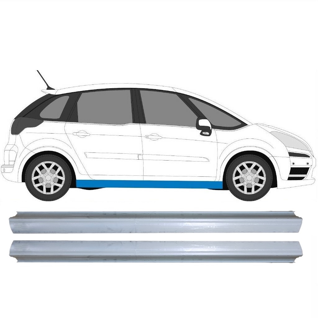 Reparaturblech Schweller Für Citroen C4 Picasso 2006-2013 / Links+Rechts / Satz 6447