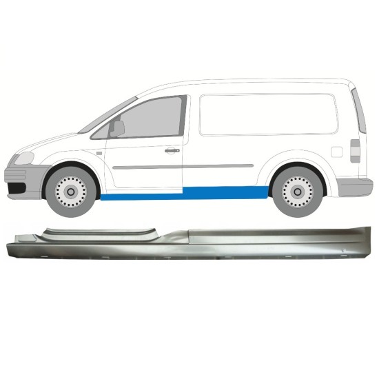 Voll schweller für Volkswagen Caddy 2004-2020 / Links 16027