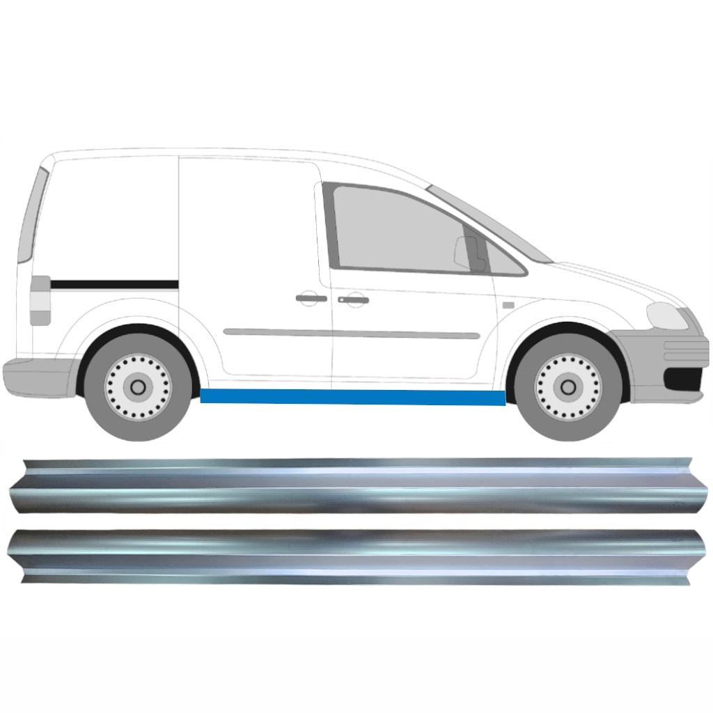 Reparaturblech Schweller Für Volkswagen Caddy 2004-2020 / Links = Rechts (Symmetrisch) / Satz 10485