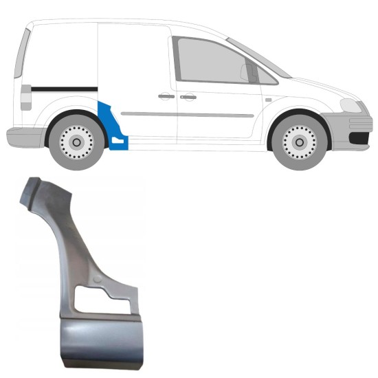 Reparaturblech Kotflügel hinten für Volkswagen Caddy 2004-2020 / Rechts 15162