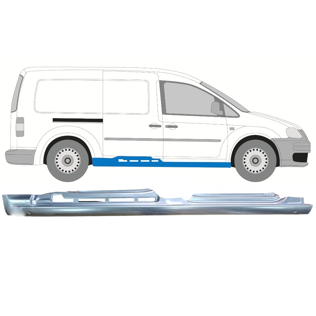 VW CADDY III 2004-2015 MAXI SCHWELLER REPARATURBLECH / RECHTS