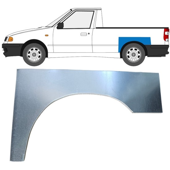 Reparaturblech Kotflügel hinten