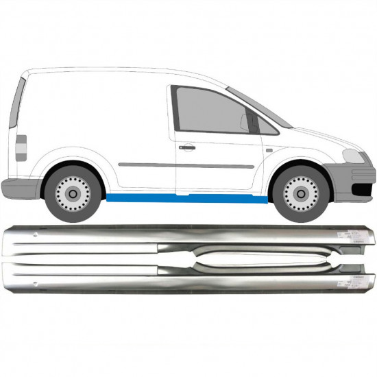 VW CADDY III 2004-2015 2 TÜR SCHWELLER REPARATURBLECH / SATZ