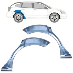 Reparaturblech Kotflügel hinten für Dodge Caliber 2006-2013 / Satz 9831
