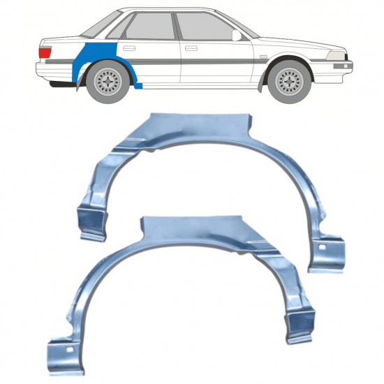 TOYOTA CAMRY 1986-1991 RADLAUF REPARATURBLECH / SATZ