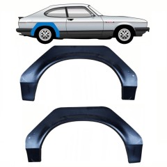 Reparaturblech Kotflügel hinten für Ford Capri 1974-1987 / Links+Rechts / Satz 11075