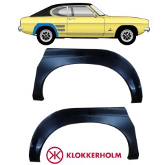 Reparaturblech Kotflügel hinten für Ford Capri 1968-1974 / Links+Rechts / Satz 11002