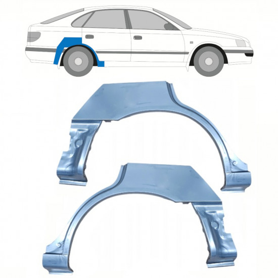 TOYOTA CARINA E 1992-1997 RADLAUF REPARATURBLECH / SATZ