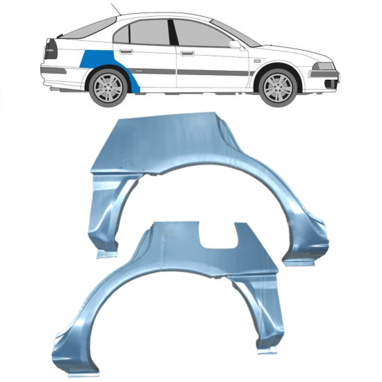 MITSUBISHI CARISMA 1995-2006 RADLAUF REPARATURBLECH / SATZ