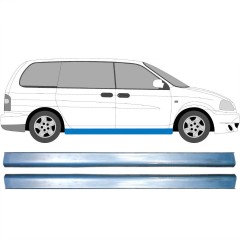 Reparaturblech Schweller für Kia Carnival 1998-2006 / Links = Rechts (symmetrisch) / Satz 10691