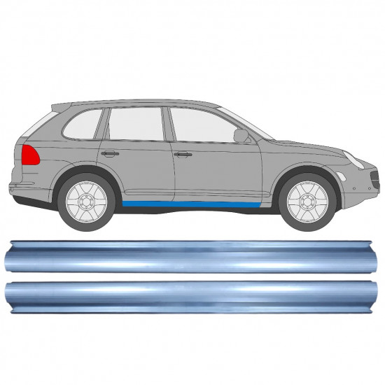 PORSCHE CAYENNE 2002-2010 SCHWELLER REPARATURBLECH / RECHTS = LINKS / SATZ