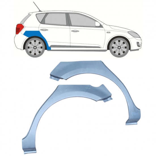 KIA CEED 2006-2012 RADLAUF REPARATURBLECH / SATZ