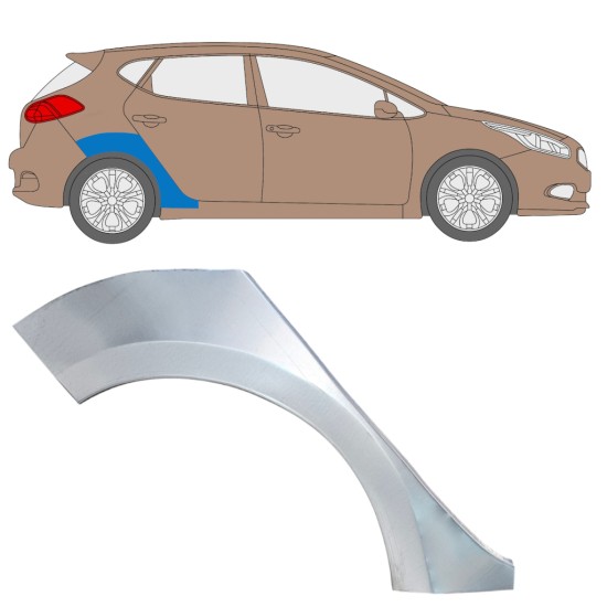Reparaturblech Kotflügel hinten