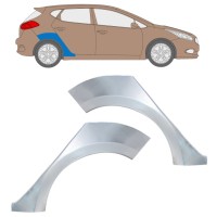 Reparaturblech Kotflügel hinten für Kia Ceed 2012-2018 / Links+Rechts / Satz 16336
