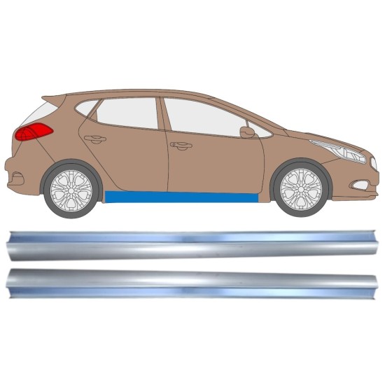 Reparaturblech Schweller für Kia Ceed 2012-2018 / Links+Rechts / Satz 14870