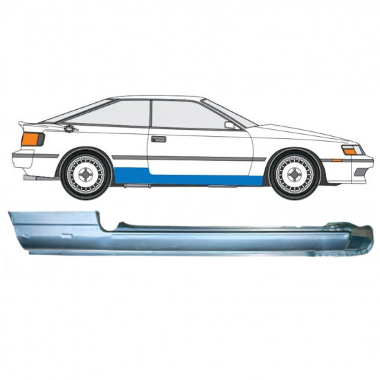 TOYOTA CELICA 1985-1989 VOLL SCHWELLER REPARATURBLECH / RECHTS