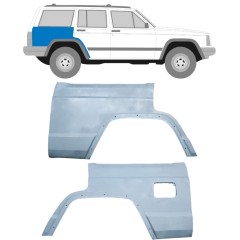 Reparaturblech Kotflügel hinten für Jeep Cherokee 1984-2001 / Links+Rechts / Satz 10442