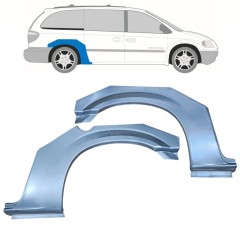 Reparaturblech Kotflügel hinten für Chrysler Voyager 2000-2008 Grand / Links+Rechts / Satz 10320
