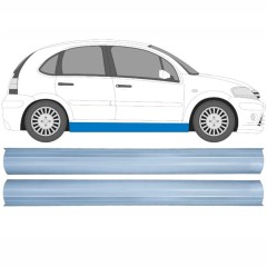 Reparaturblech unterer Schweller für Citroen C3 2002-2010 / Links+Rechts / Satz 16122