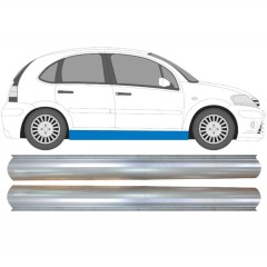 Reparaturblech Schweller für Citroen C3 2002-2010 / Links+Rechts / Satz 6443
