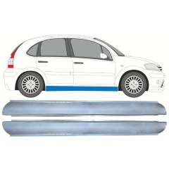 Reparaturblech Schweller für Citroen C3 2002-2010 / Links+Rechts / Satz 10899