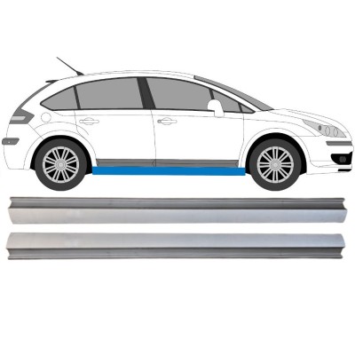 Reparaturblech unterer Schweller für Citroen C4 2004-2011 / Links+Rechts / Satz 16042