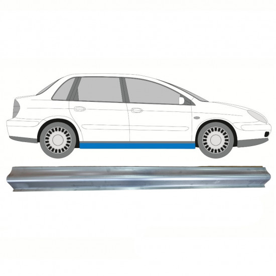 CITROEN C5 2001-2008 SCHWELLER REPARATURBLECH / RECHTS